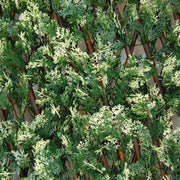 SIEPE SINTETICA IN FOGLIE DI CIPRESSO SU TRALICCIO ESTENSIBILE DIVY 3D X-TENS CYPRUS 1X2M