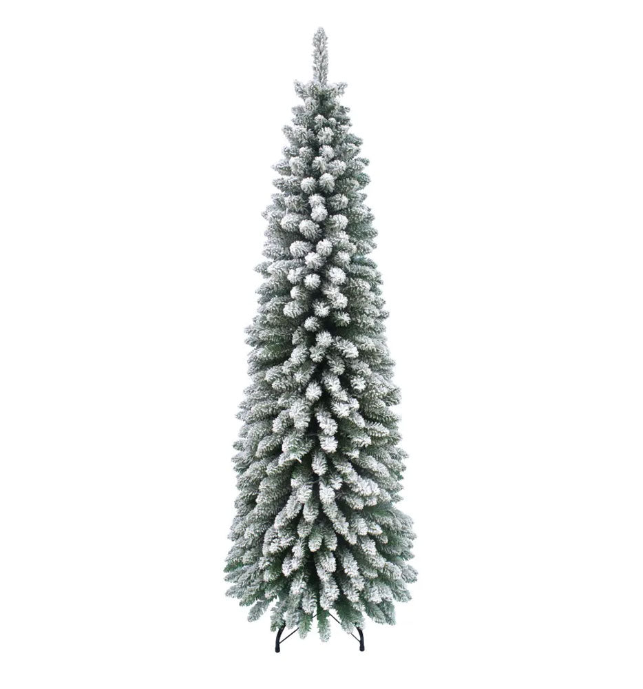 ALBERO DI NATALE 180CM SLIM TOSCANA INNEVATO