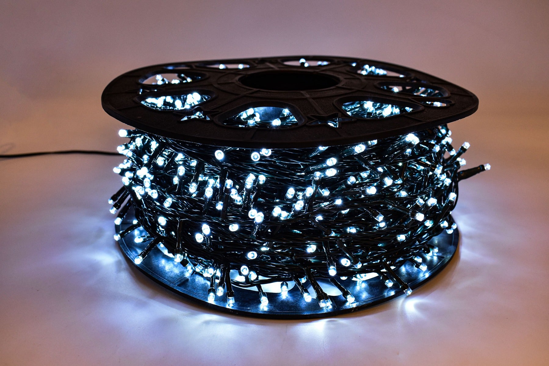 LUCI DI NATALE CATENA CON 1500 LED BIANCO GHIACCIO 75 MT