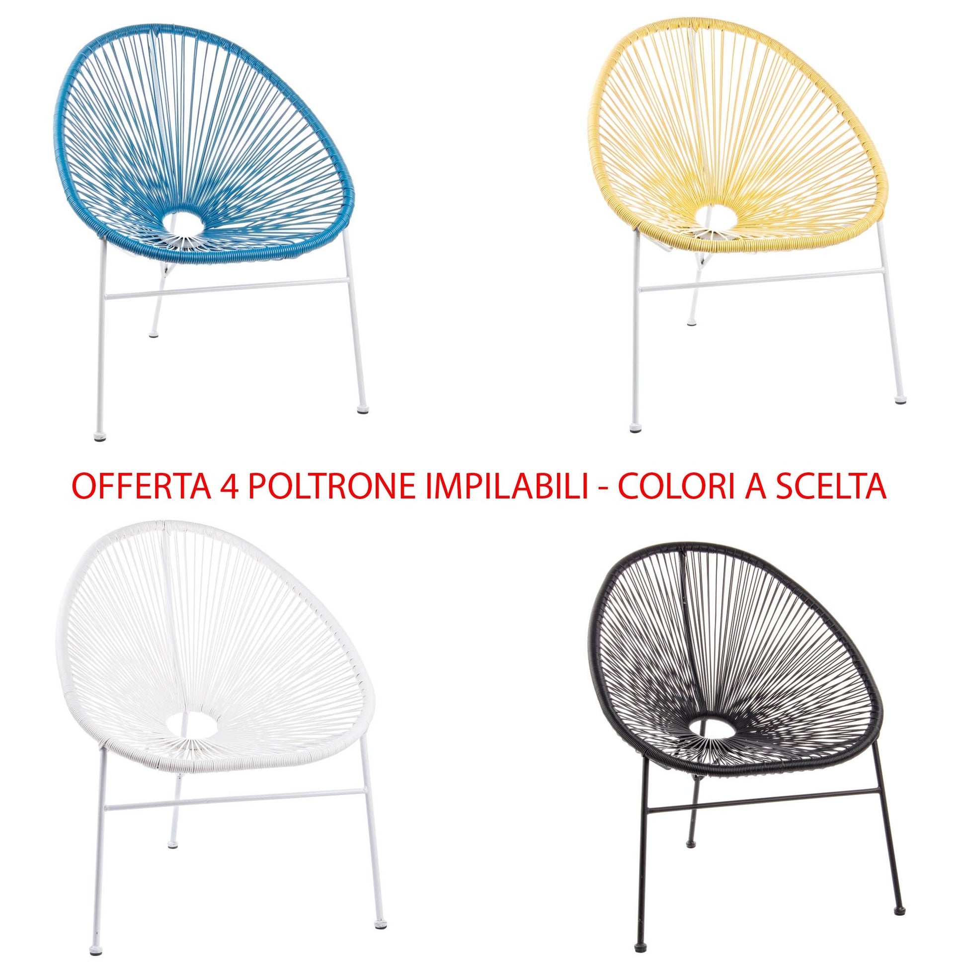 OFFERTA 4 POLTRONE DOROTHY