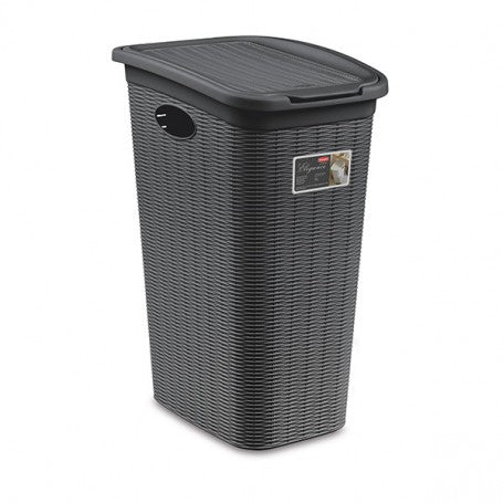 CESTA PORTABIANCHERIA ELEGANCE 36LT GRIGIO ARDESIA