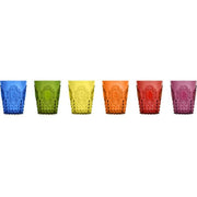 SET 6 BICCHIERI ACQUA, BAROQUE & ROCK, COLORI ASSORTITI
