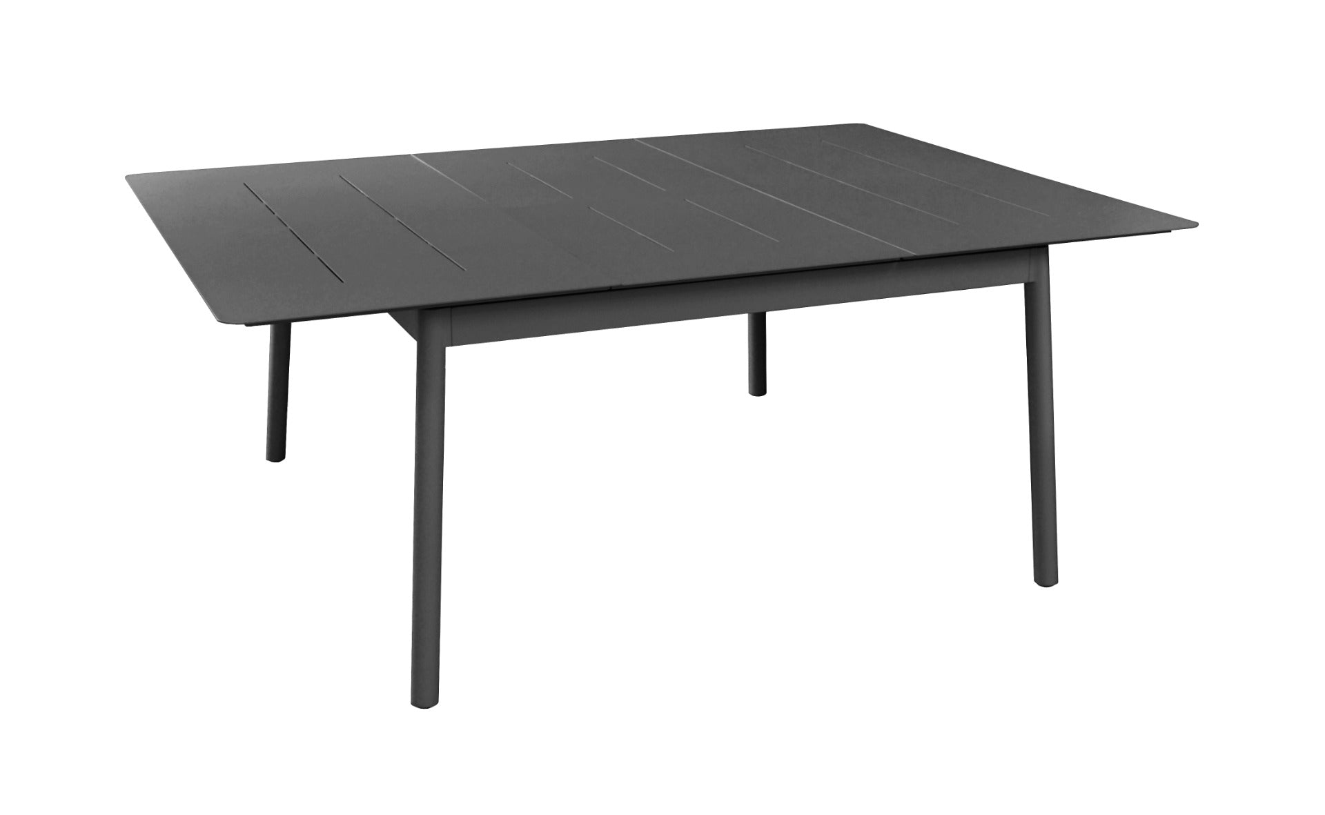 OFFERTA TAVOLO DUBLINO ALLUNGABILE 140/200X140 GRAFITE +8 POLTRONE DELIA GRAFITE/NERO