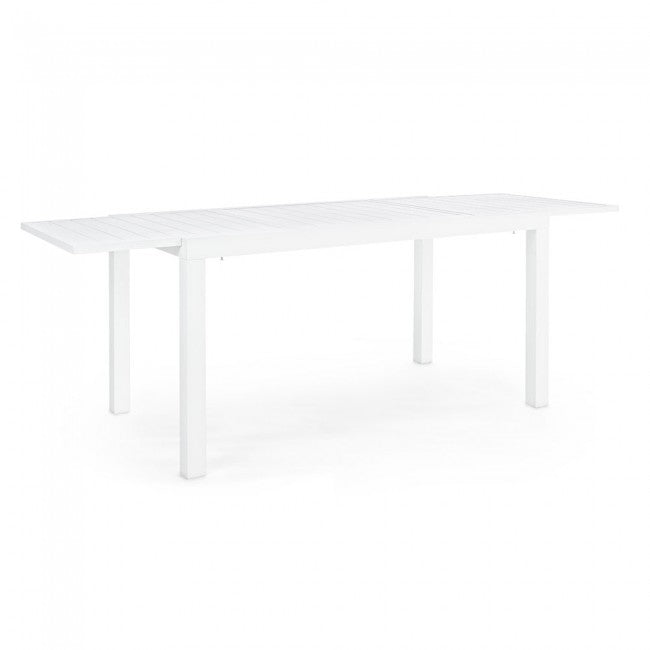 OFFERTA TAVOLO HILDE ALLUNGABILE 140/210X77CM BIANCO +4 POLTRONE PELAGIUS