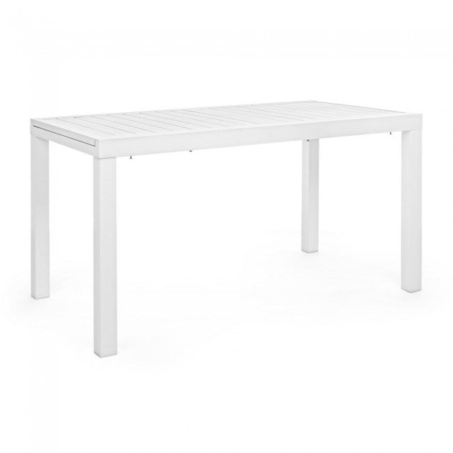 OFFERTA TAVOLO HILDE ALLUNGABILE 140/210X77CM BIANCO +4 POLTRONE PELAGIUS