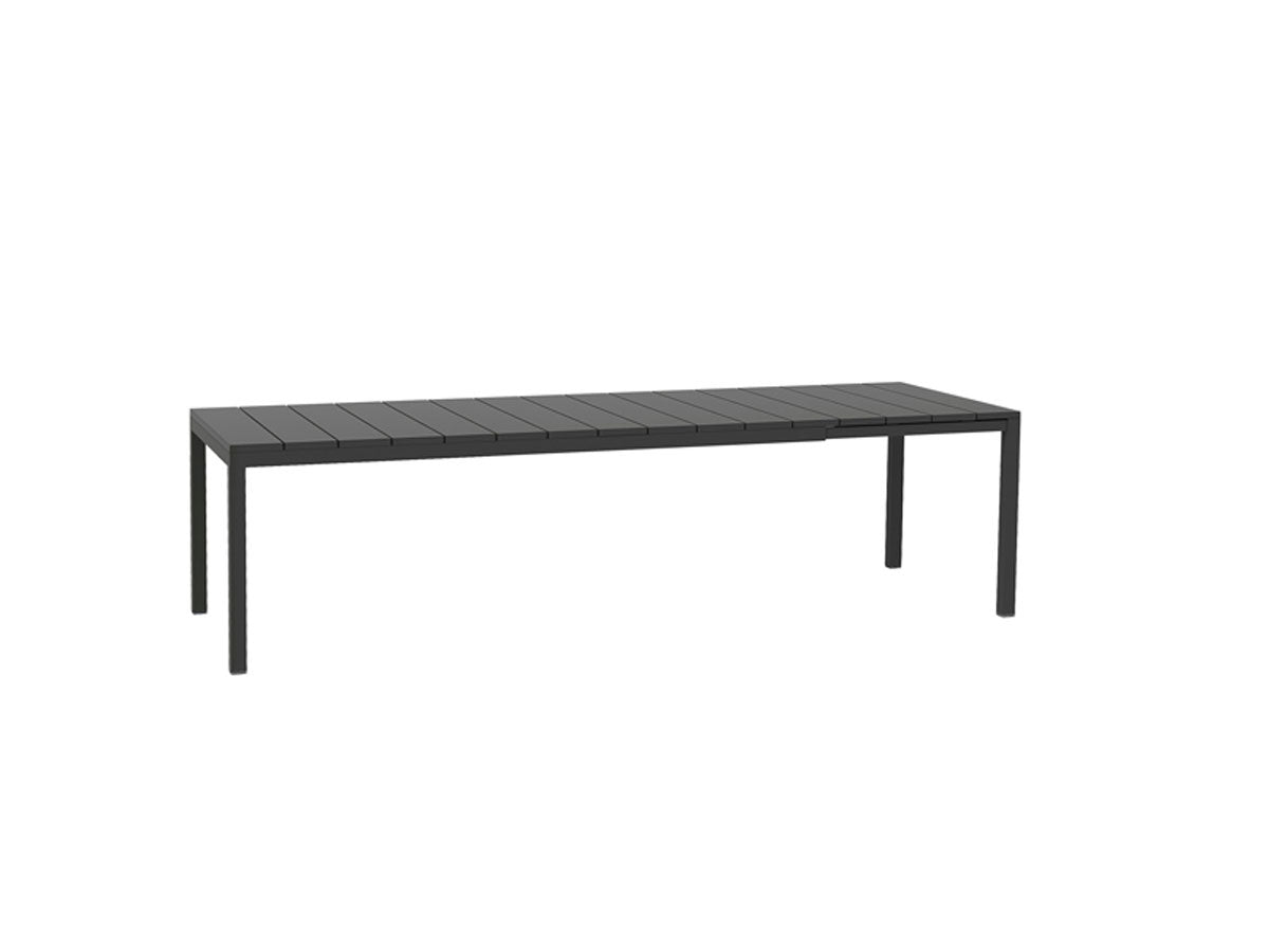 OFFERTA TAVOLO RIO ESTENDIBILE 210/280CM ANTRACITE +6 SEDIE +2 POLTRONE DOGA AGAVE