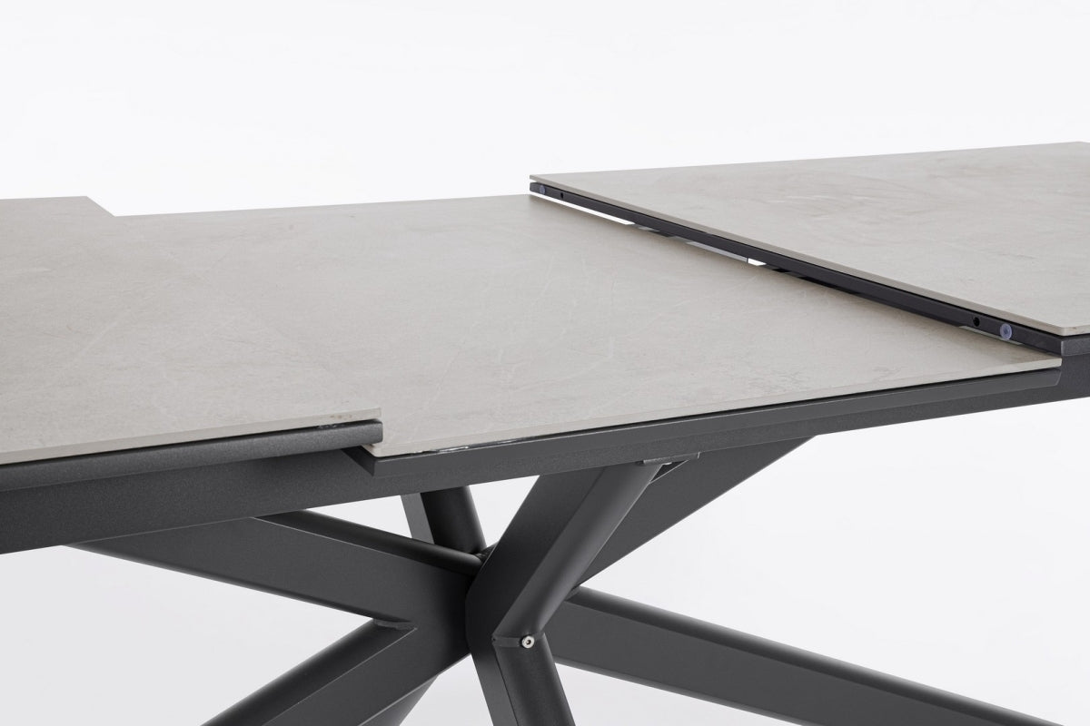 TAVOLO ALLUNGABILE PASCAL 200-260X100 ANTRACITE JX55