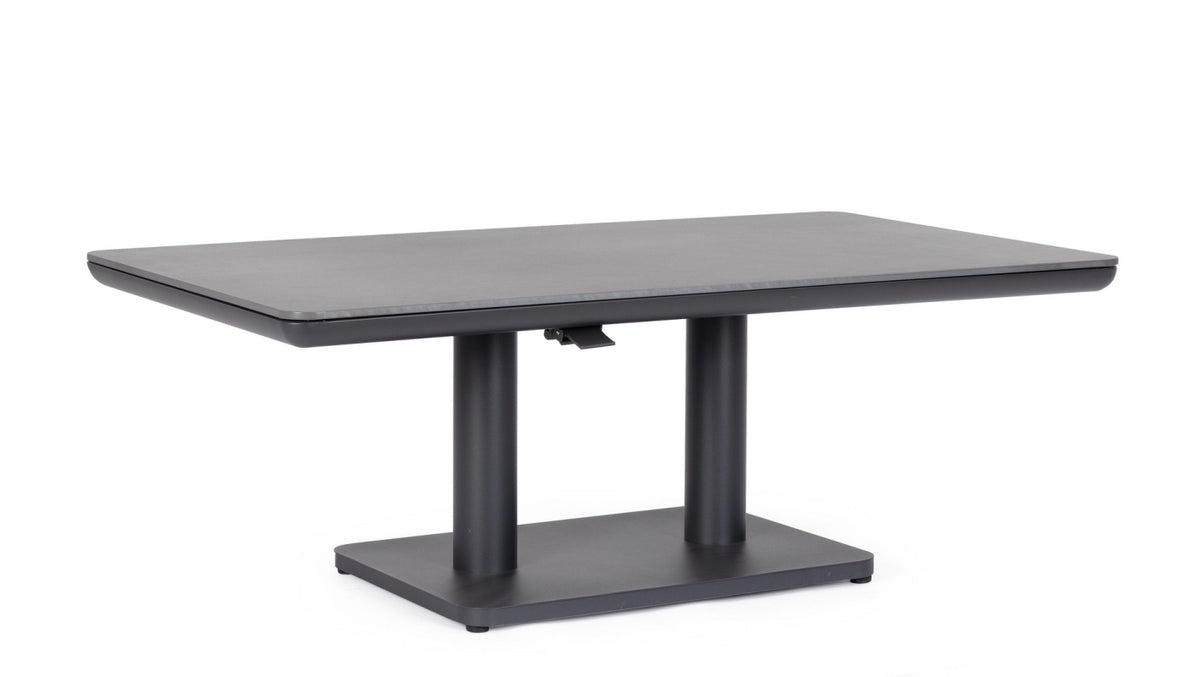 TAVOLO MIGUEL 140X80X51/72CM ALTEZZA REGOLABILE ANTRACITE