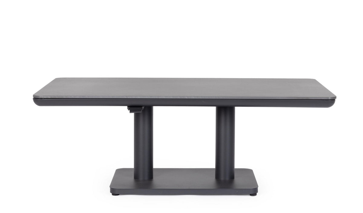 TAVOLO MIGUEL 140X80X51/72CM ALTEZZA REGOLABILE ANTRACITE