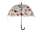 OMBRELLO TRASPARENTE FANTASIA FARFALLE 83CM