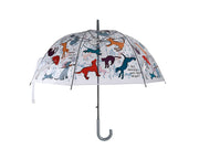 OMBRELLO TRASPARENTE FANTASIA CANI E GATTI 83CM