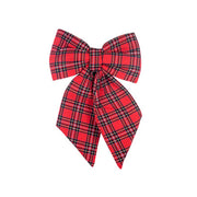 FIOCCO IN TARTAN APPENDIBILE 40x40CM ROSSO