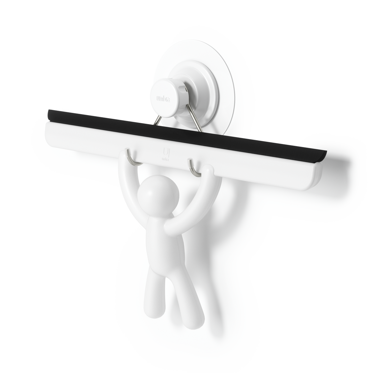Tergivetro per Doccia con Gancio Adesivo Buddy 26x19x4cm Bianco Umbra