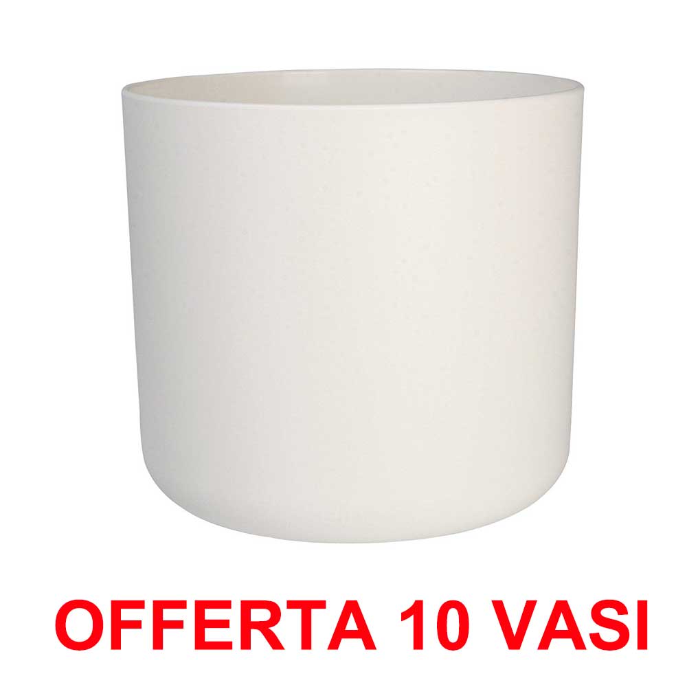OFFERTA 10 VASO B.FOR SOFT ROUND 16CM BIANCO