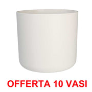 OFFERTA 10 VASO B.FOR SOFT ROUND 16CM BIANCO