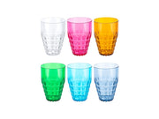 SET 6 TUMBLER "TIFFANY" ALTI, COLORI ASSORTITI