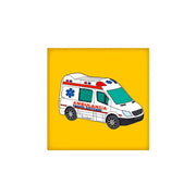 Poster Illustrato Ambulansia 20x20 cm Multicolore Timidessen