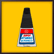 Poster artistico Super Attakko di panico 20x20 cm - immagine 1