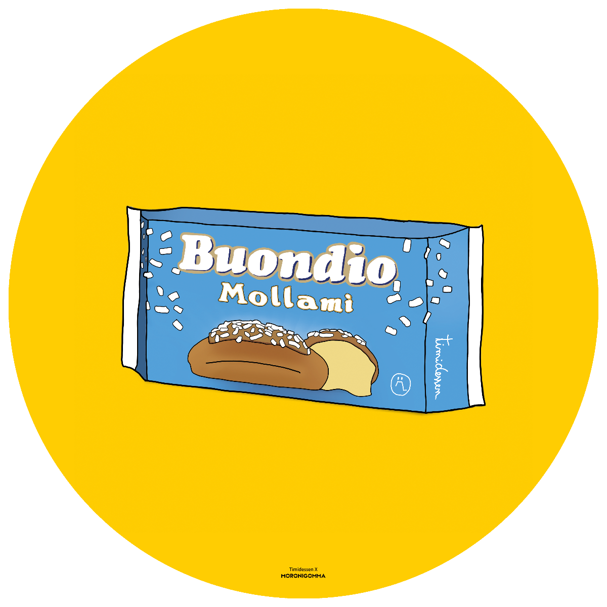 Tovaglietta Tonda Buondio D35 cm Gialla - immagine 1