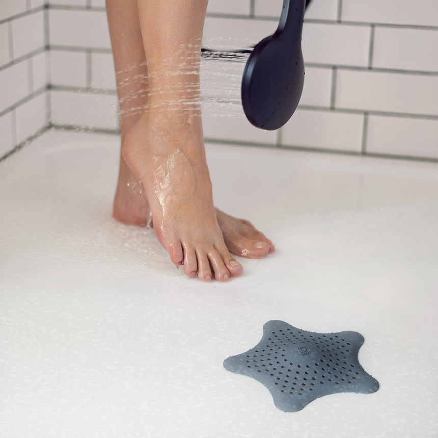 Tappo e filtro per capelli Starfish 15x15x1cm Blu Ardesia UMBRA