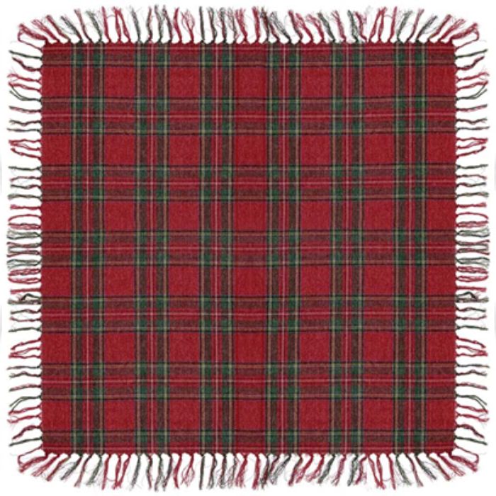 TOVAGLIA NATALE, 90X90CM, TARTAN