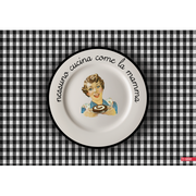 TOVAGLIETTA AMERICANA MANGIA E IMPARA NESSUNO CUCINA COME LA MAMM 30X44CM