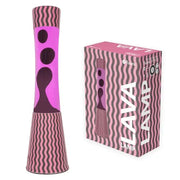 Lampada Lava Tower 22x12x29 cm Pink & Brown Waves FISURA