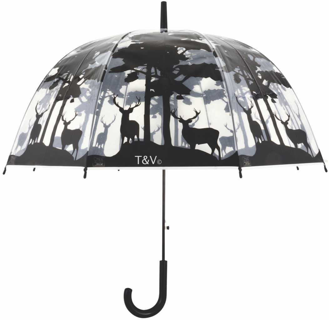 OMBRELLO TRASPARENTE FANTASIA FORESTA 80CM