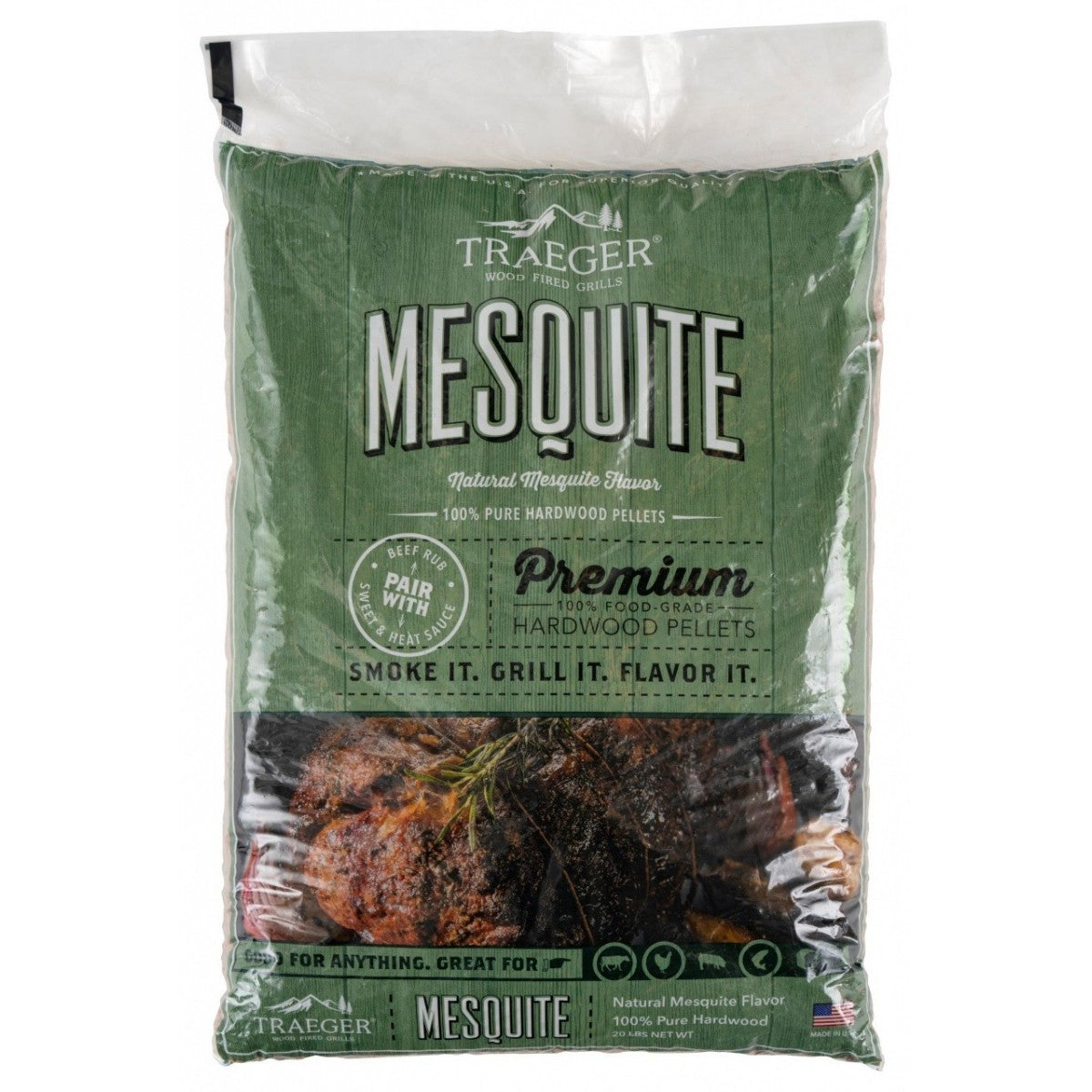 PELLET MESQUITE 9KG TRAEGER PER BBQ