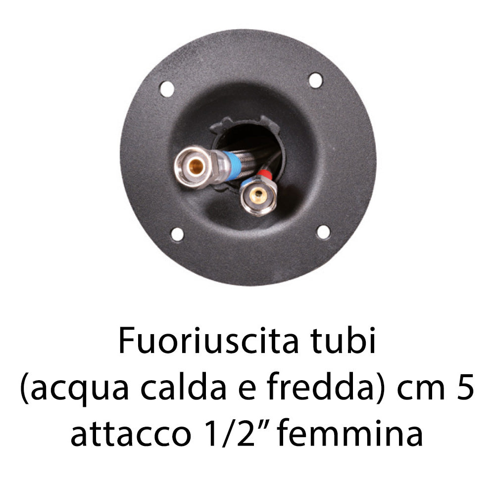 DOCCIA DA GIARDINO CON MISCELATORE ACQUACALDA+ACQUA FREDDA TURCHESE