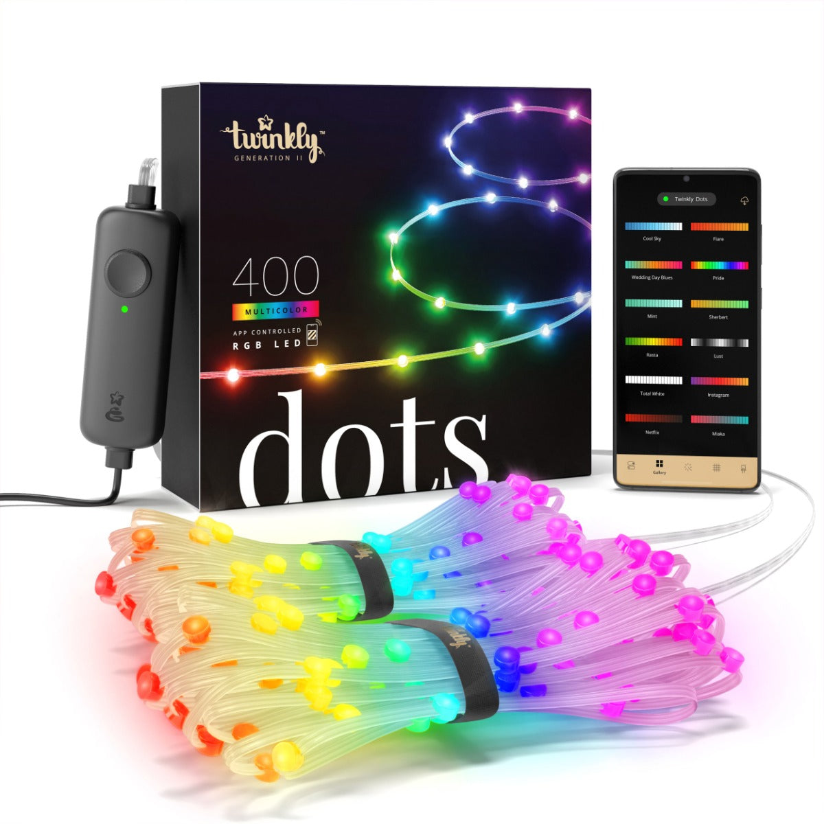 TWINKLY DOTS 400 LED RGB MULTICOLOR STRINGS LINEARI