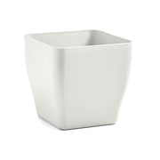 VASO LIVING MATT QUADRATO 13 CM TERRA DOLOMIA