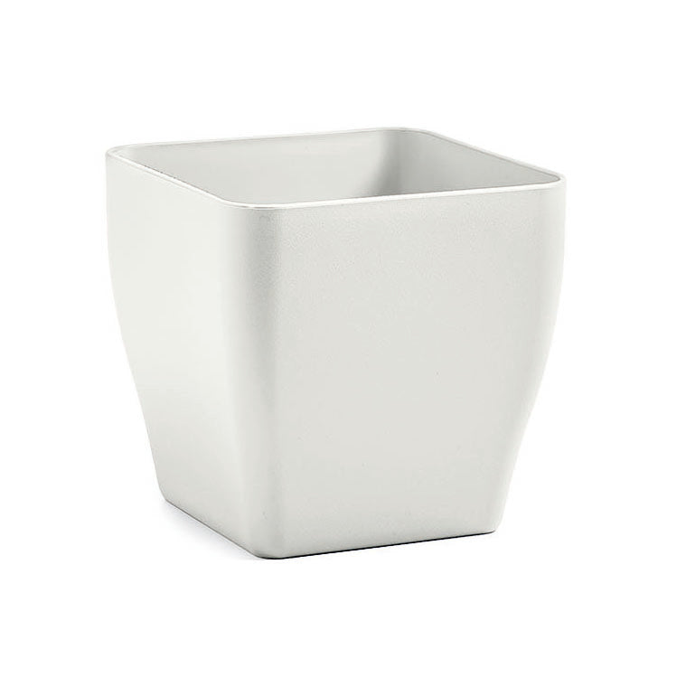 VASO LIVING MATT QUADRATO 13 CM TERRA DOLOMIA
