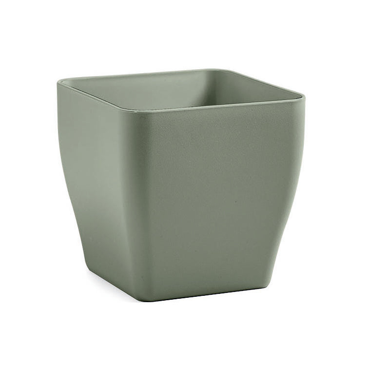 VASO QUADRATO INDOOR LIVING MATT 17CM TERRA LAGUNA