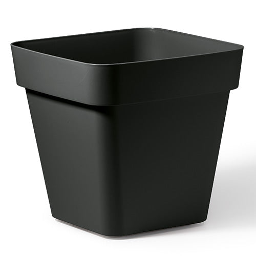 VASO QUADRATO CLEO 40 CM 60% RICICLABILE ANTRACITE