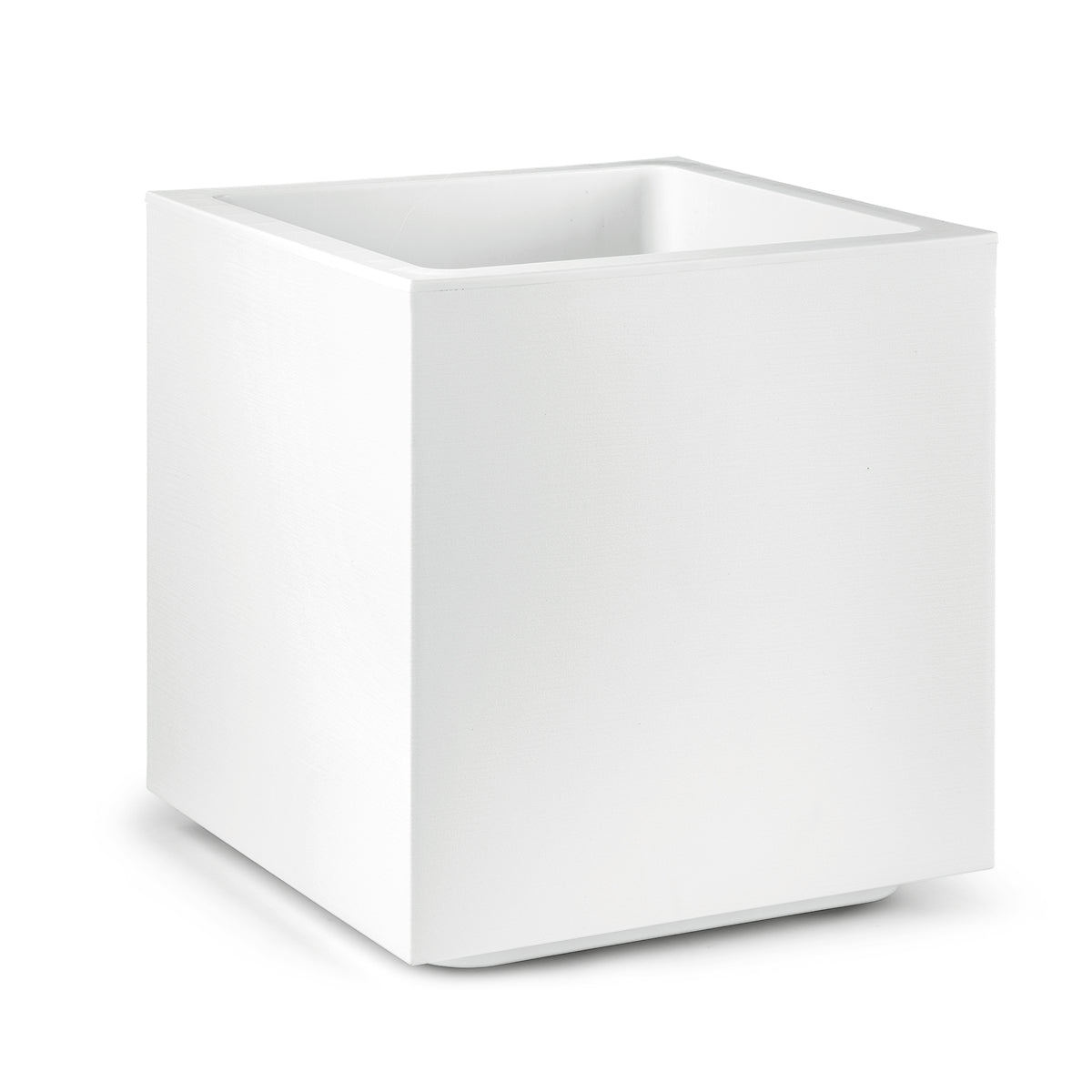 VASO FIORIERA CUBO MATHERIA 50CM BIANCO