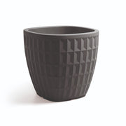 VASO QUADRATO TYLE 40CM ANTRACITE
