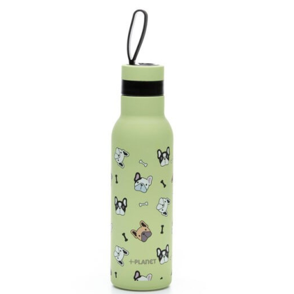 BOTTIGLIA TERMICA IN ACCIAIO 500ML STAMPA BULLDOG