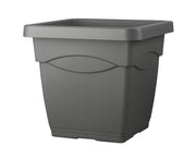 VASO QUADRATO DAY R 38CM ANTRACITE