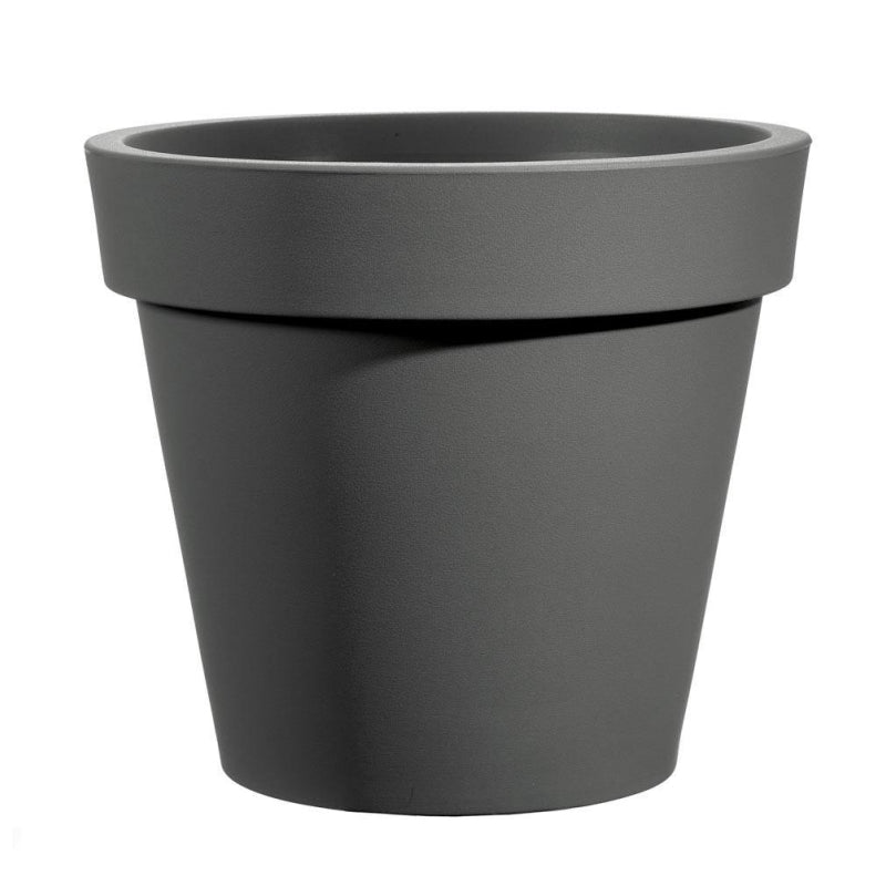 VASO ROTONDO IN RESINA "EASY" 55 CM. ANTRACITE