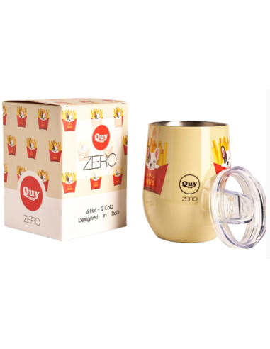 Tazza Termica Patatine Fritte 300ml Beige QUY CUP