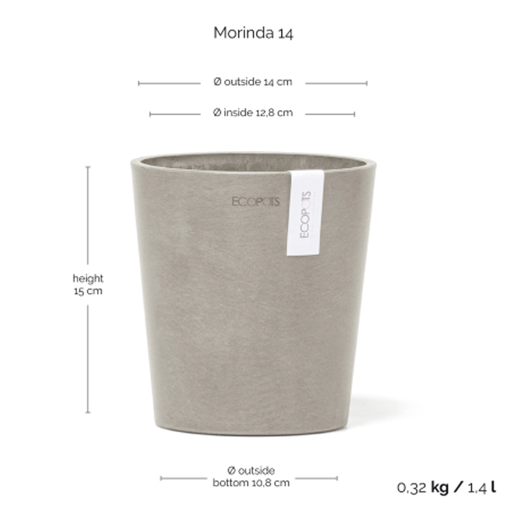 VASO DA TAVOLO ROTONDO MORINDA D14XH16CM TALPA
