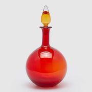 VASO DECORATIVO IN VETRO CON TAPPO Ø25,5XH50CM ROSSO