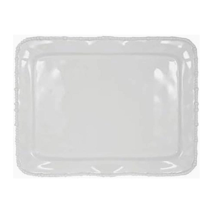 VASSOIO RETTANGOLARE SENZA MANICI 50X38XH3,2CM BIANCO