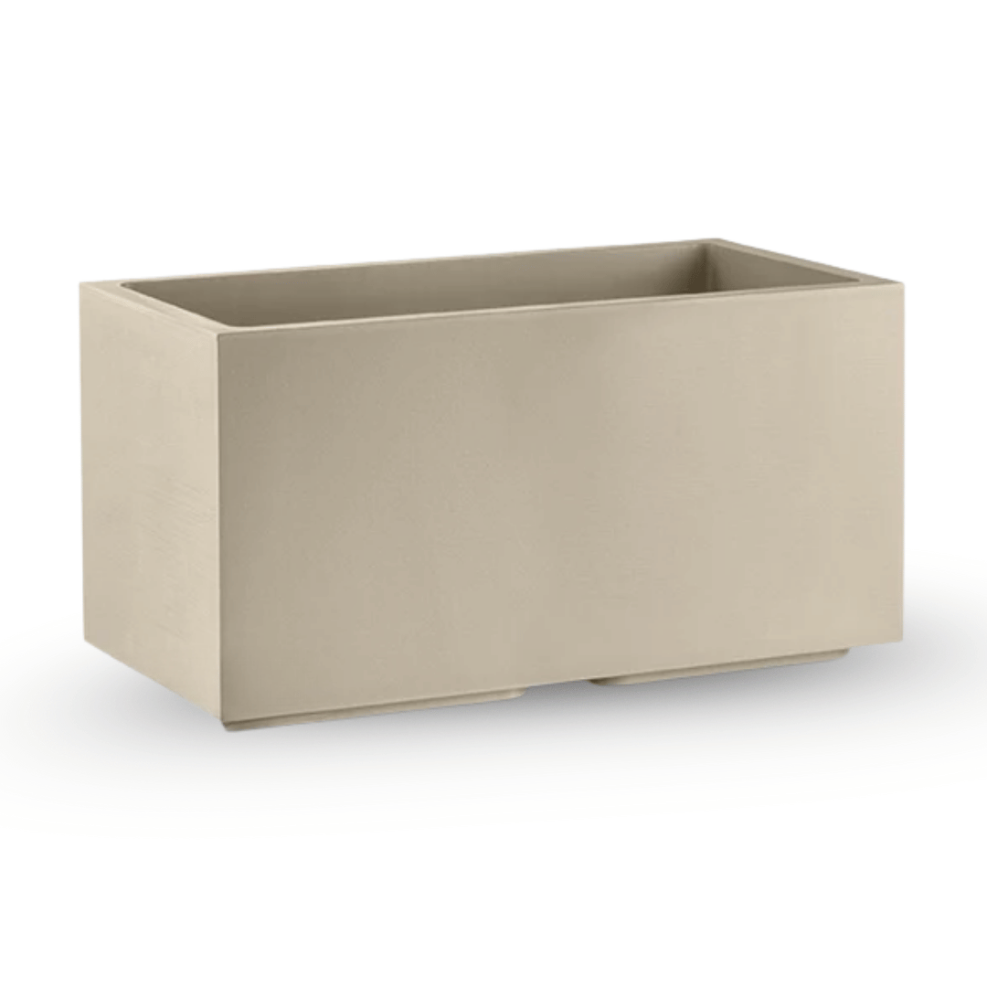 FIORIERA MATHERIA 80CM GREIGE DOPPIA PARETE CON ROTELLE