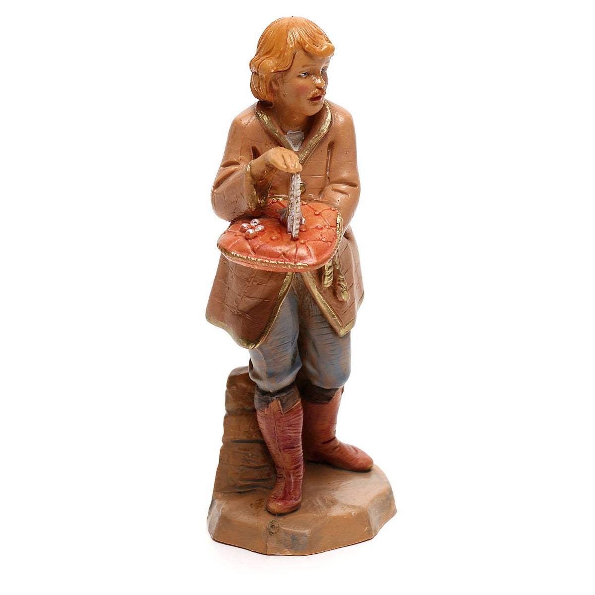 VENDITORE DI GIOIELLI12CM STATUETTA IN RESINA