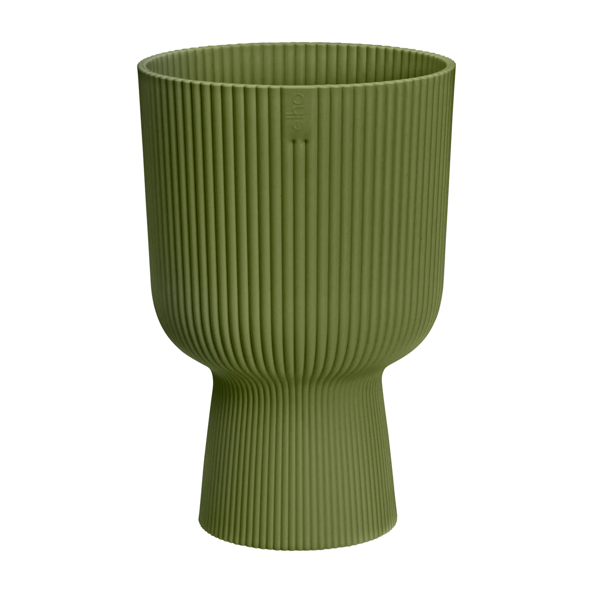 Vaso Fioriera Vibes Fold Coupe D 30 x h 45 cm Verde Felce ELHO