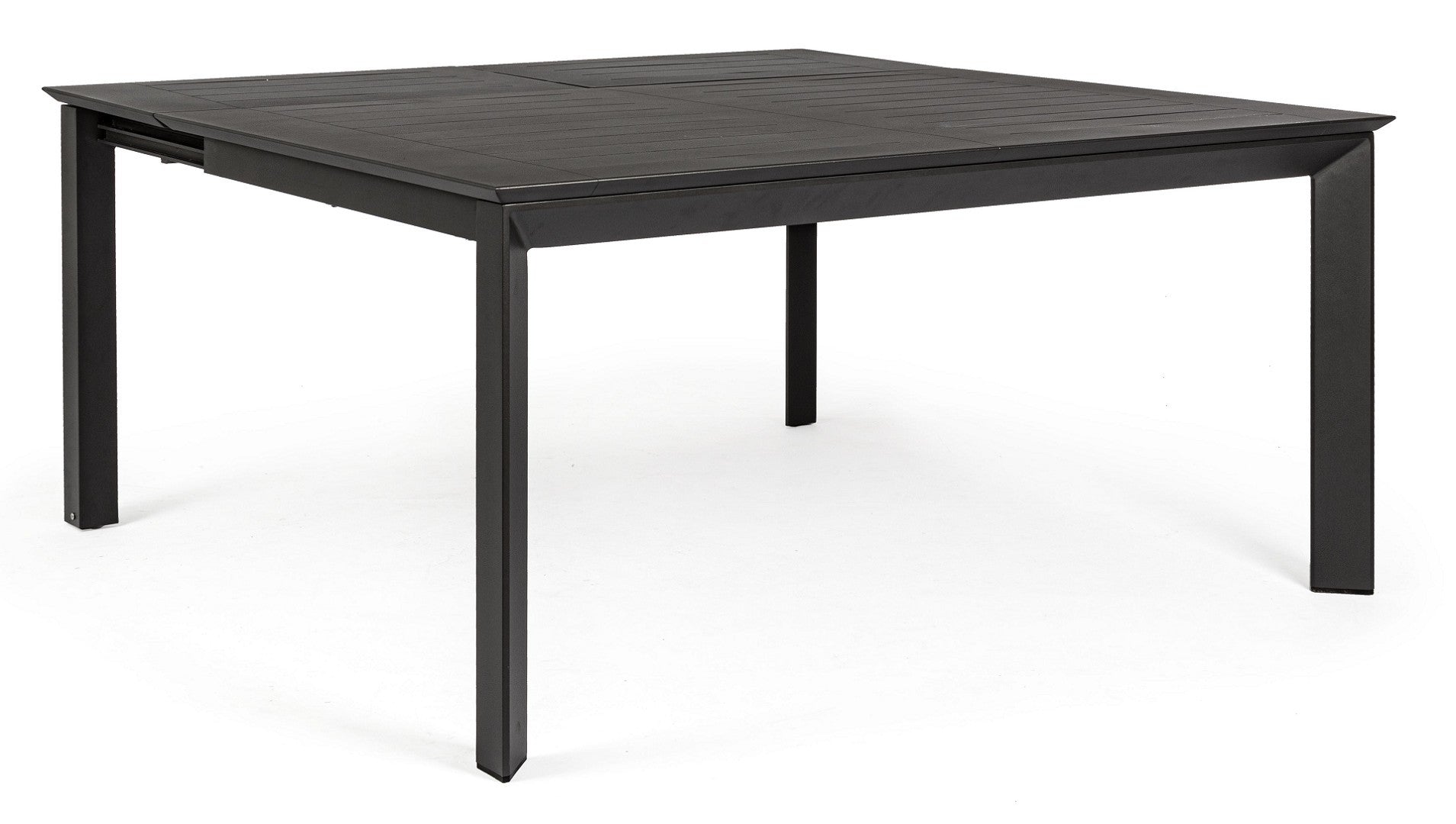 OFFERTA TAVOLO KONNOR ALLUNGABILE 110/160X160CM ANTRACITE +4 POLTRONE DELIA