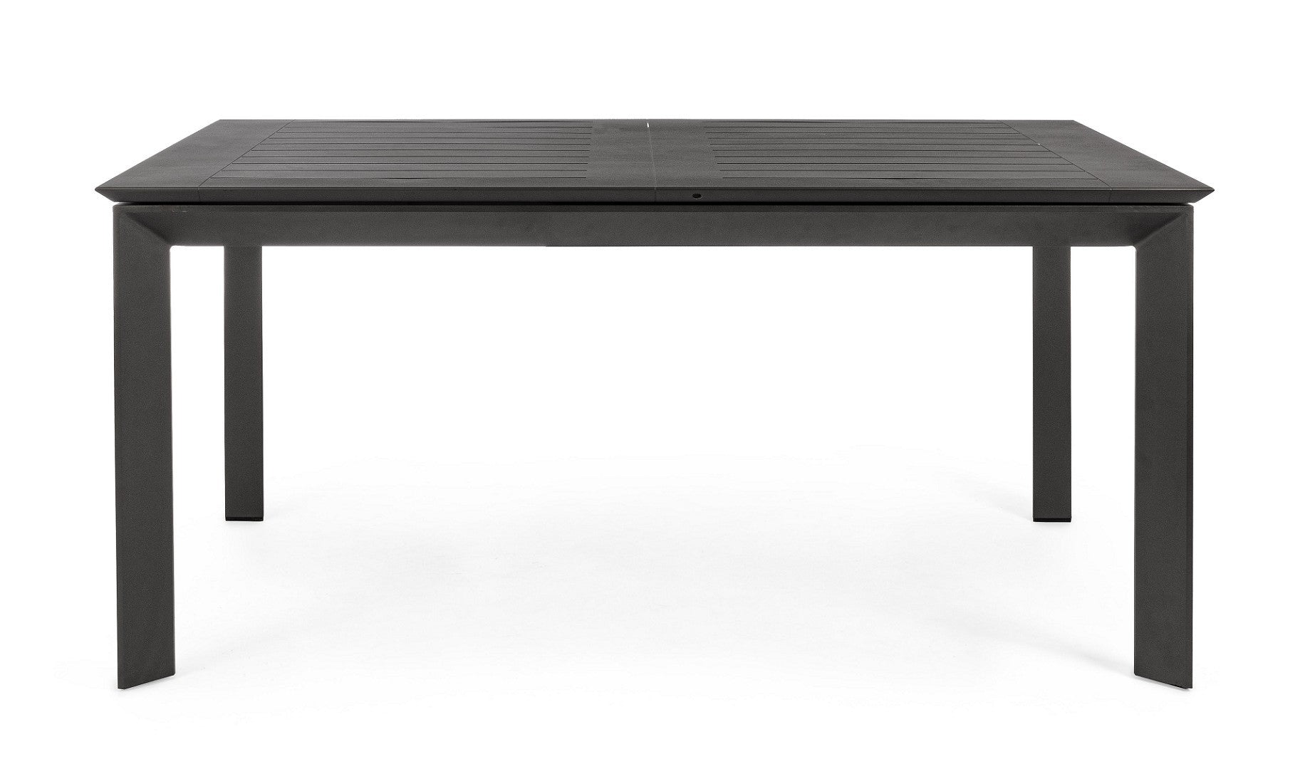 OFFERTA TAVOLO KONNOR ALLUNGABILE 110/160X160CM ANTRACITE +4 POLTRONE DELIA