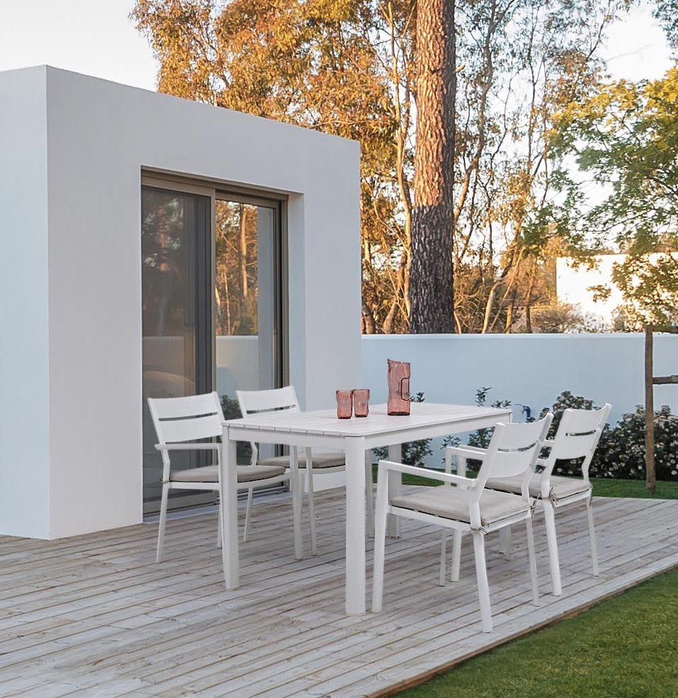 TAVOLO PELAGIUS ALLUNGABILE 83/166X80 BIANCO